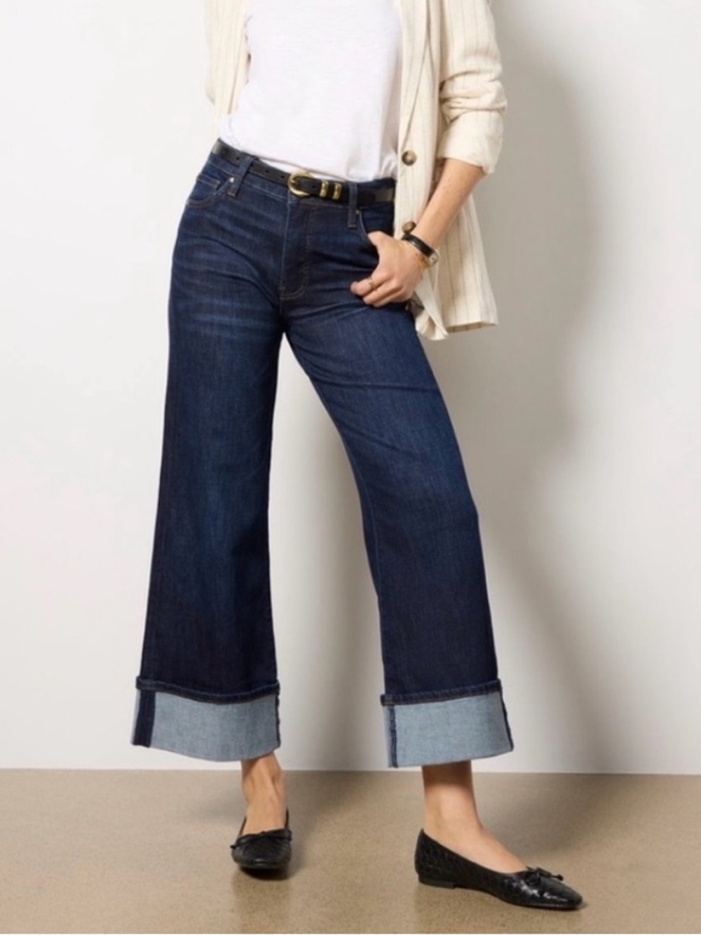Kut from the Kloth Dark Blue Cropped Jeans